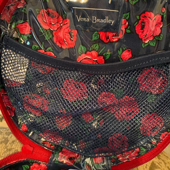 NWT Vera Bradley Disney  Limited Edition Beauty and The Beast Rose Cosmetic Bag - Picture 7 of 12